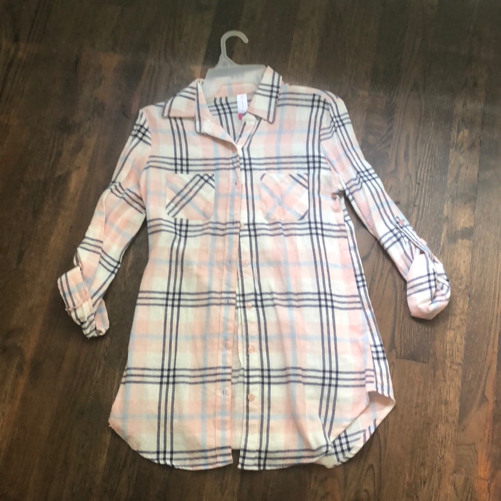 Plaid button down